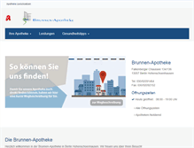 Tablet Screenshot of brunnenapotheke-berlin.de